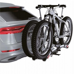IKURAM Aluminum e Bike Rack Folding Design with 4 Rolling Wheels 132 Lbs Load Capacity