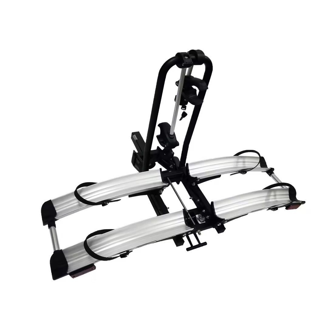 IKURAM Aluminum e-Bike Rack, Folding Design with 4 Rolling Wheels, 132 Lbs Load Capacity
