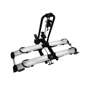 IKURAM Aluminum e-Bike Rack, Folding Design with 4 Rolling Wheels, 132 Lbs Load Capacity