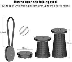 RETRACTABLE STOOL FOLDING
