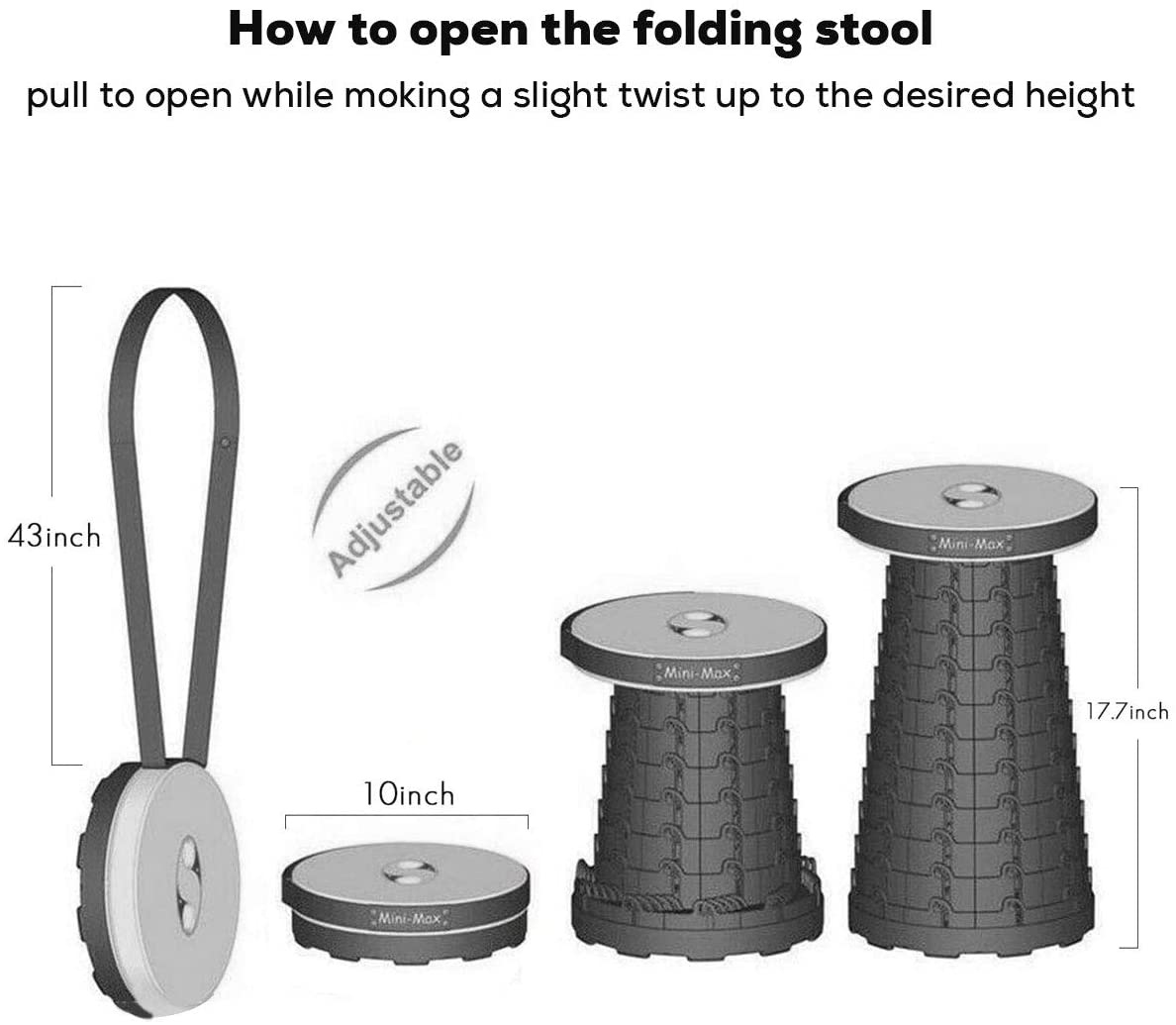 RETRACTABLE STOOL FOLDING