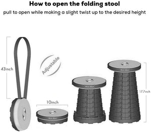 RETRACTABLE STOOL FOLDING