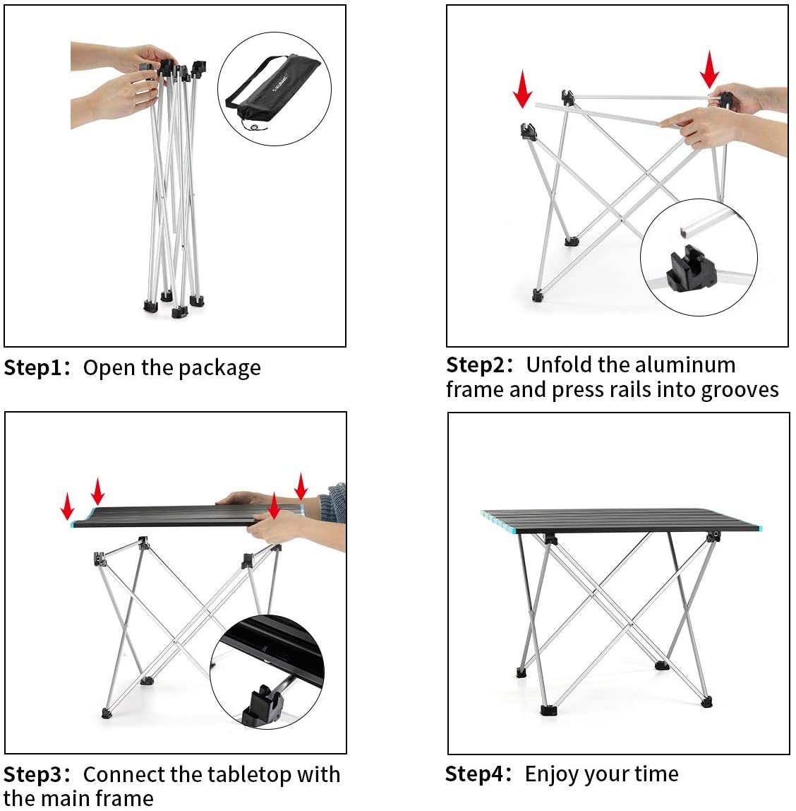 FOLDING CAMPING TABLE